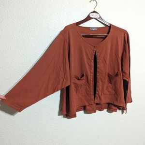 NWOT Blue Fish Organic Cotton Blouse